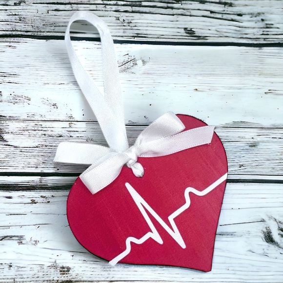 Keep the Beat This Christmas: Heartbeat Ornament Delight! New Holiday Ornament - Picture 5 of 6
